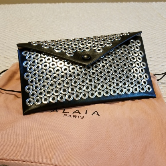 Alaia Handbags - AUTHENTIC Alaia studded envelope clutch NWT